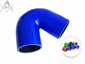 For 4'' ID 102mm 135 degree Elbow Silicone Tubro Intercooler Coupler Hose Blue - Picture 1 of 6