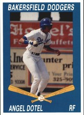 1992 Bakersfield Dodgers Cal League Cards #9 Angel Dotel