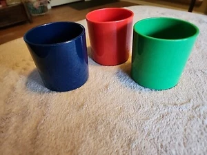 Vintage Dansk Designs Multi Color Stacking Cups Mid Century Danish. Set Of 3. - Picture 1 of 7
