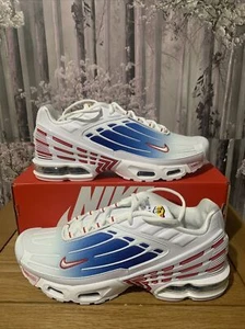 Nike Air Max Plus 3 White/Deep Royal Blue Men's Size UK 10 EU44 US10 FN3411-100