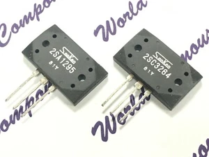1pair - SANKEN (2SA1295 + 2SC3264) MT-200 230V 17A 200W Transistor "Genuine" - Picture 1 of 4