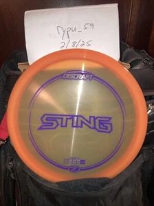 New Discraft Z Line Sting 175-176g Fairway Driver Disc Golf Orange 10/10 - Picture 1 of 1