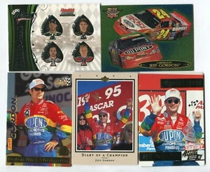 Jeff Gordon 5 Trading Card Lot NASCAR DRIVER RACE CAR RACING (LOT 30) - Picture 1 of 1