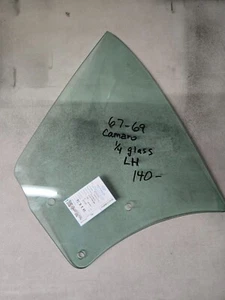 Quarter Glass Camaro Firebird Hardtop 1967 1968 1969 Left Driver Green - Picture 1 of 1