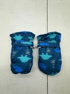 Shein Blue Dinosaur Graphic Print Mittens Boys Size Large - Picture 1 of 6