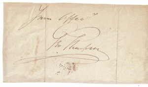 BRITISH ABOLITIONIST GEORGE THOMPSON 1830s AUTOGRAPH - ANTI-SLAVERY - Bild 1 von 1