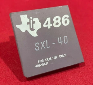 Texas Instruments 486 SXL-40 Processor CPU SXL40 (Pull) TI-TI486SXL-40 - Picture 1 of 7