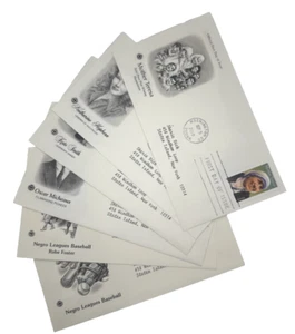 Lot 6 FDC First Day Covers – Mother Teresa, Hepburn, Negro Leagues & More - Picture 1 of 7