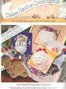 Deluxe Handcast Cotton Paper Kit Brown Bag Cookie Art Cards NEW Sealed 1980s - Picture 1 of 5