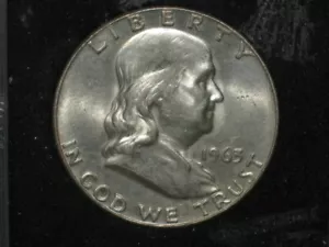 1963 Franklin Half Dollar Gem 90% Silver Coin - Imagen 1 de 2