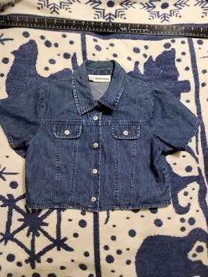 Camisa Christie Brooks Niño Pequeño Azul Denim Abotonada Niñas Talla M 100% Algodón  Foto 1 de 4
