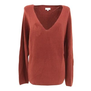 S OLIVER Damen langarm Pullover Pulli Shirt V-Ausschnitt bordeuax rot 28329 - Picture 1 of 2