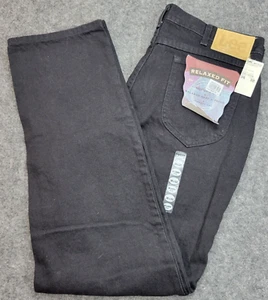 Vintage Lee Mens Jeans 36X32 Black Relaxed Fit Cowboy Casual Western Rodeo - Picture 1 of 13