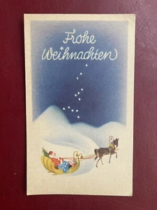 Tarjeta de oración alemana Feliz Navidad vintage Feliz Navidad - Imagen 1 de 1