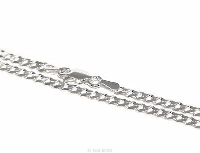 COLLANA BRACCIALE UOMO DONNA GRUMETTA DIAMANTATA ARGENTO 925 ITALIA CHIARO 3mm - Immagine 1 di 3