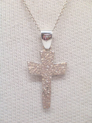 Croce : Ciondolo e Catenina in Argento 925 - Pendente con Crocefisso - Cristo - Immagine 1 di 4