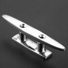 4" 100mm Marine 316 Stainless Flat Top Low Deck Cleat Silhouett Yachts Hardware