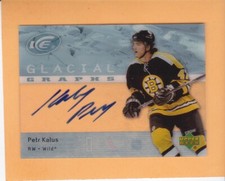 PETR KALUS 2007-08 UPPER DECK ICE GLACIAL GRAPHS AUTO #GG-PK BOSTON BRUINS NM-MT