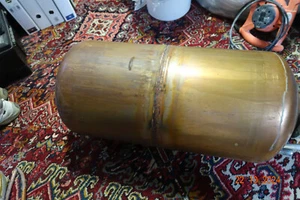 Kupferbombe Kupferkessel Kupfergefäß Schrott 20kg gewogen.auch an Bastler Deko - Bild 1 von 4