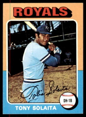 1975 Topps Mini Tony Solaita RC #389 Kansas City Royals - Image 1 of 2