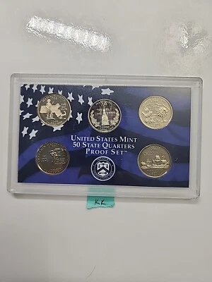 2000 S Proof State Quarter Set Gem DCam  5 Coins CN-Clad - Image 1 of 4