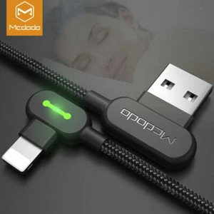 Mcdodo LED USB Charger Cable Data Cord for iPhone 14 13 12 11 XS Pro Max SE iPad - Picture 1 of 11