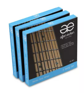 Allen Eden Electric Bass Strings 5 String 45-130 3 Pack - Picture 1 of 5