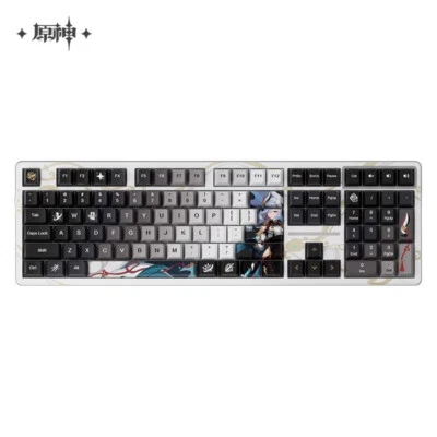Official Genshin Impact Shenhe PBT RGB Hot-swap Mechanical Keyboard 108 Keys  - Image 1 of 4