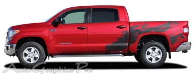 Truck Bed Hood SHREDDER Vinyl Graphics 3M Decals Stripe 2015-2021 Toyota Tundra - Image 1 of 4
