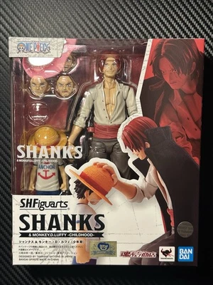 SH Figuarts One Piece Shanks Monkey.D.Luffy Childhood (no dlc luffy face)  - Image 1 of 2