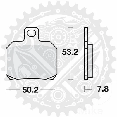 TRW Brake Pads 1 Set rear Fits Moto Morini Rebello 1200 2012-2016 - Image 1 of 4