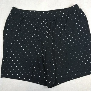 Catherines Suprema Collection Pull On Shorts Women's 1X 18/20w Black Pockets - Picture 1 of 8