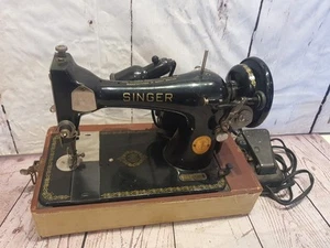ORIGINAL 1949 Singer 128K Sewing Machine EF166353 - MADE IN SCOTLAND - Picture 1 of 23