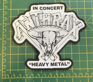 ANTHRAX HEAVY METAL IN CONCERT LOGO AUFNÄHER PATCH OFFIZIELL LIZENZIERTER ARTIKEL - Bild 1 von 7