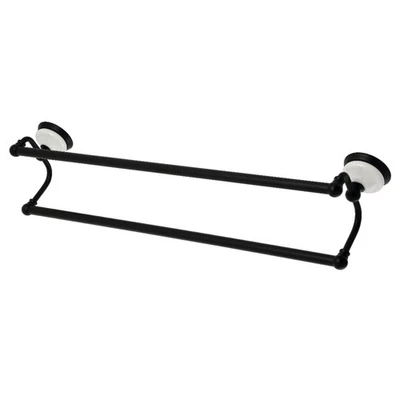 BA1113MB Victorian Dual -Towel Bar, Matte Black - Image 1 of 3