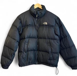 The North Face 700 Jacket Men Small Black Goose Down Puffer Coat Nuptse Full Zip - Picture 1 of 8