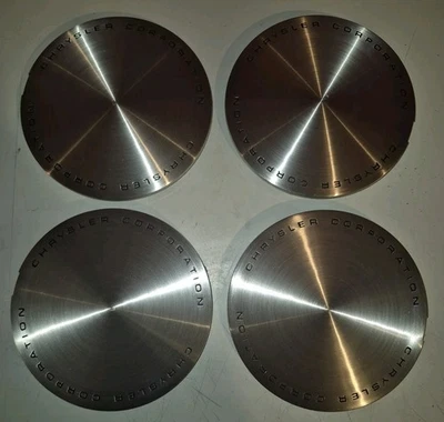 4 NOS Chrysler 1985-89 LeBaron Town & Country OEM Wheel Center Cap 30393 4284653 - Image 1 of 4