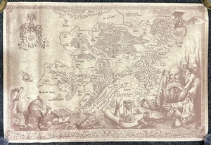 Warhammer alte Weltkarte Poster Nuala Kennedy Pergamentpapier Games Workshop 🟡 - Bild 1 von 4