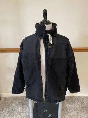 Hecho en EE. UU. PolarTec 300 Clima Frío Militar Chaqueta de Vellón Ejército Negro Grande Foto 1 de 4