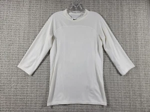 Nike Pro Mens Hypercool Fitted 3/4 Sleeve Shirt Sz Small White MLB Collection - Picture 1 of 11