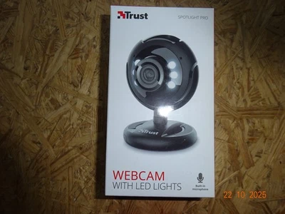 Webcam Trust Spotlight Pro mit LED & Mikrofon 640x480 USB Windows macOS schwarz - Bild 1 von 2