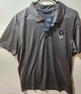 MEDIUM - men's Cutter & Buck GEORGETOWN HOYAS LAW golf polo shirt drytec NWT - Picture 1 of 6