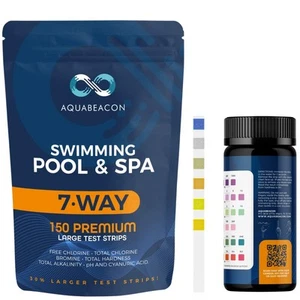 Pool Test Strips - 7-Way Spa & Hot Tub Test Strips – 150PCS Premium Pool Test... - Picture 1 of 7