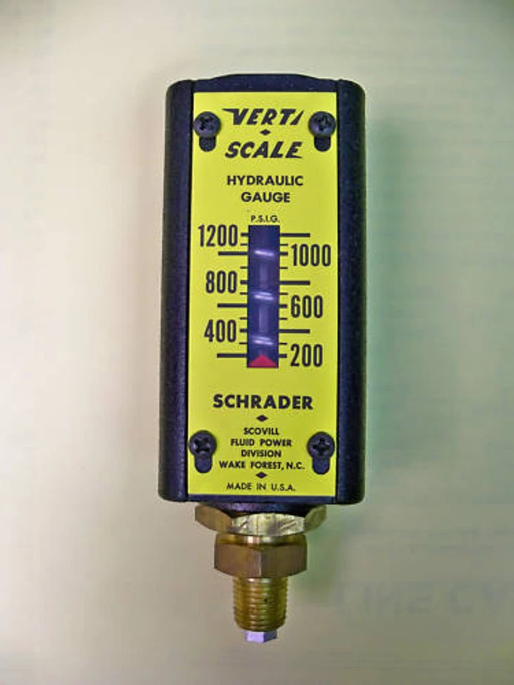 Schrader 605, 608, 612, 618 OR 650  Hydraulic Pressure Gauge  - Image 1 of 1