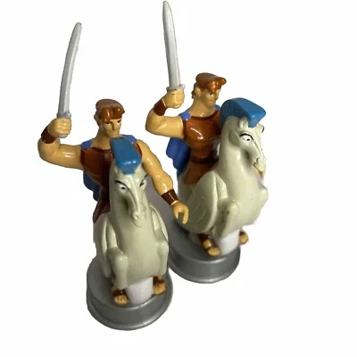 2 DISNEY CHESS Hercules Replacement Chess Piece Silver  Figure - Image 1 of 4