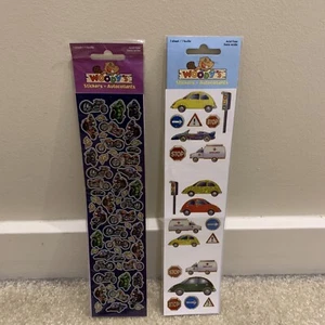 Woody's Lot of 2 Sheets Vehicle Cars Theme Stickers Motorcycle Ambulance Traffic - Picture 1 of 9