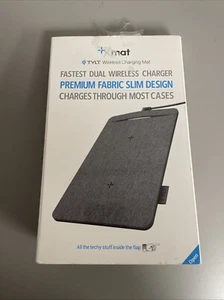 Tylt Fast Charge Dual Wireless Charger Charging Mat - Gray - Picture 1 of 6