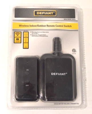 Nuevo interruptor de control remoto inalámbrico interior/exterior Defiant NUEVO Foto 1 de 4