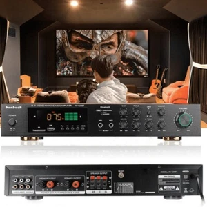 Verstärker 5 Kanal Stereo Amplifier HIFI Digital Bluetooth FM USB Vollverstärker - Bild 1 von 10