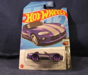 2023 Hot Wheels ROADSTERS #131 Dodge Viper RT/10, w/Real Riders Wheel Swap - Picture 1 of 5